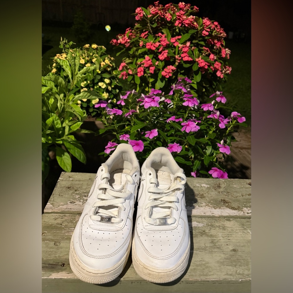 Nike Air White Kids Sneakers Low-Top Lace-Up